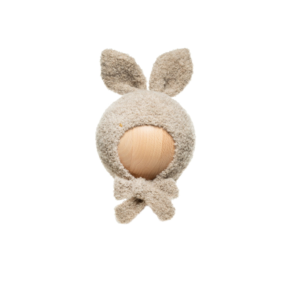 bambolina boucle Lapin hat beige