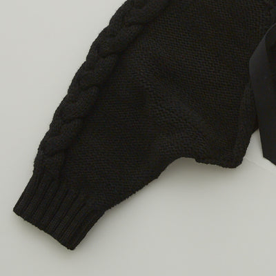 eLfinFolk Cable knit Bolero black
