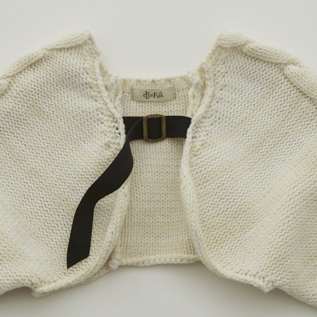 eLfinFolk Womens Cable knit Bolero ivory