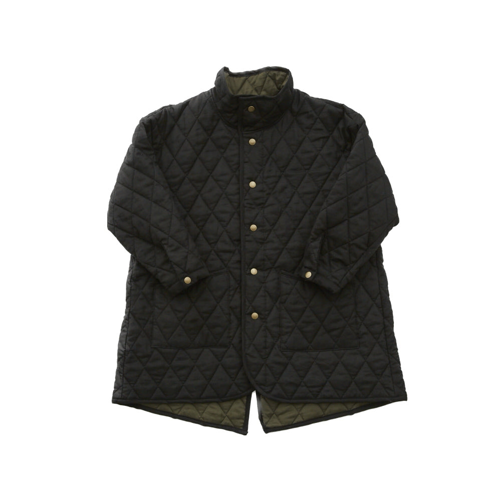 eLfinFolk Cotton lawn Quilt Coat black