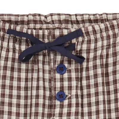 caramel Ficus Trouser CHECK CHOCOLATE