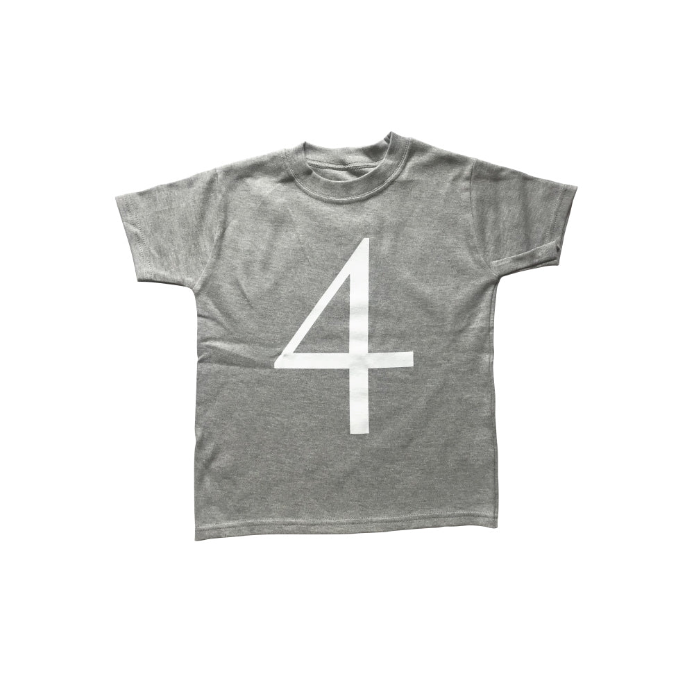 Nor-Folk The Wonder Years Birthday Number T-shirt SS Grey No.4