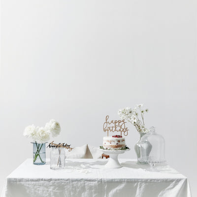 &merci Cake Topper happy birthday by Maki Shimano mini