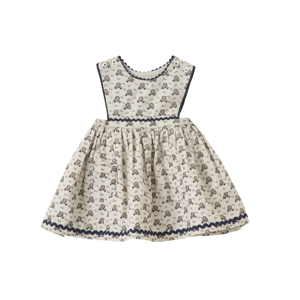 [30%OFF!]caramel Jupiter Baby Dress POLKA FLORAL PRINT