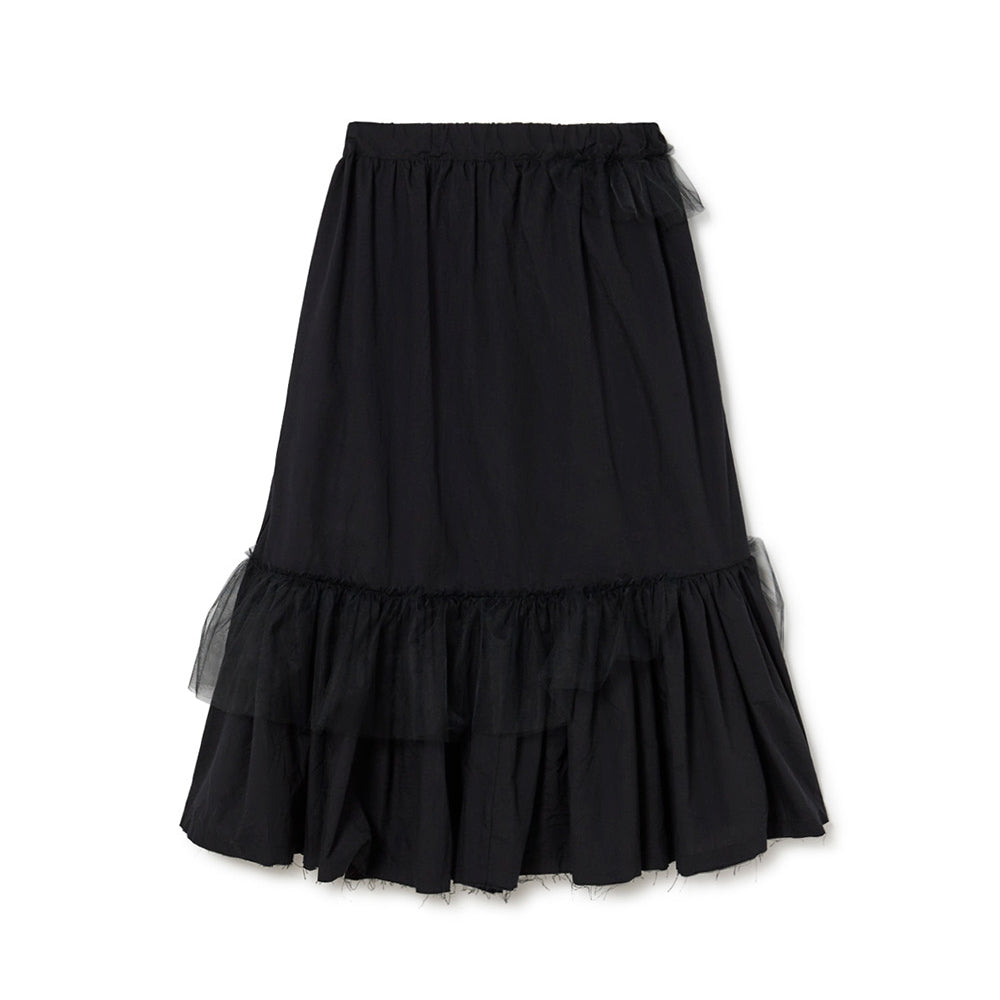 [30%OFF!]Little Creative Factory Honolulu Long Skirt black Women