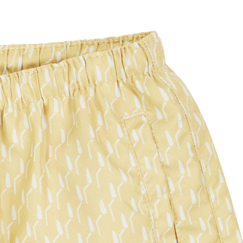 caramel Kohlrabi Swim Short BUTTERCUP GEO PRINT