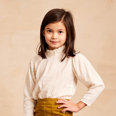 [30%OFF!]mabo loulou blouse in cream double gauze