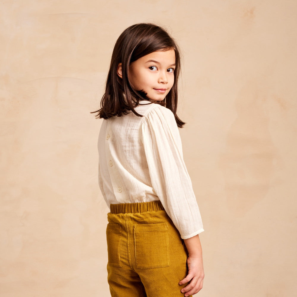[30%OFF!]mabo loulou blouse in cream double gauze