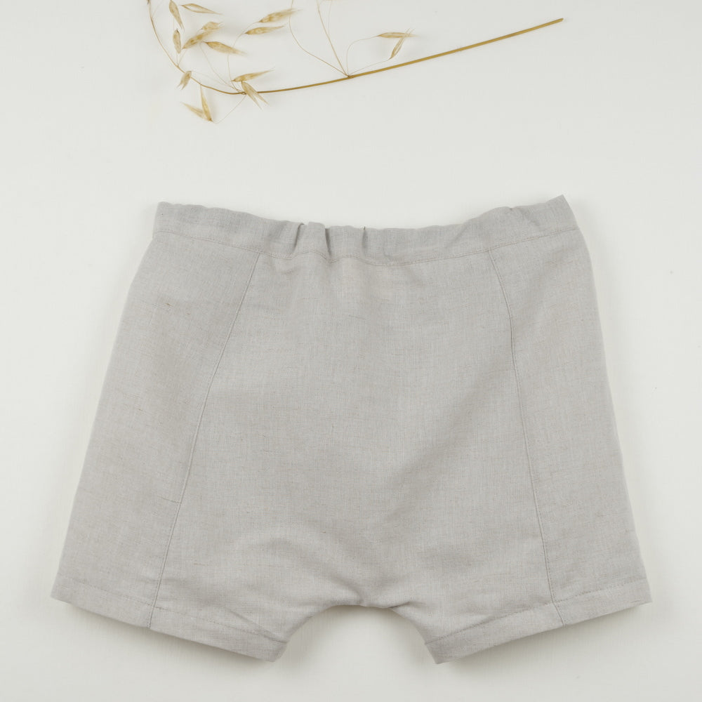 Popelin Stone-coloured shorts