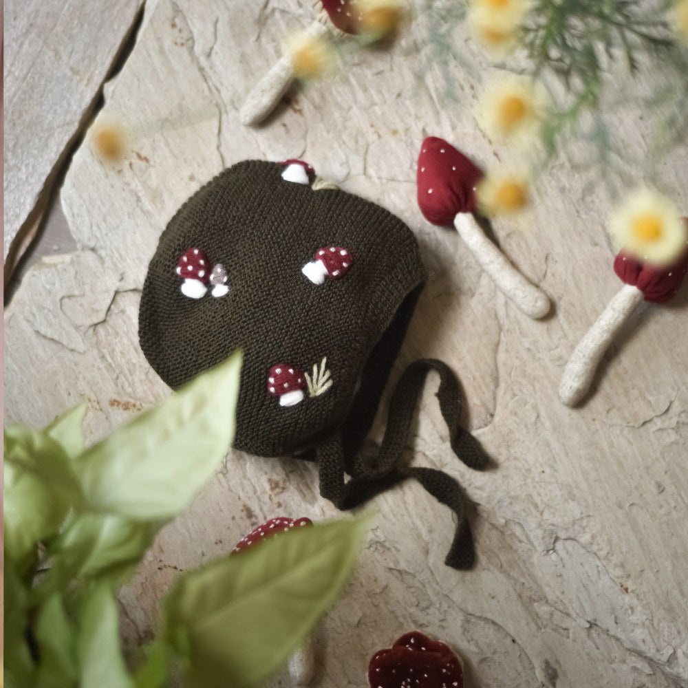 Shirley Bredal Mushroom Bonnet - Pine