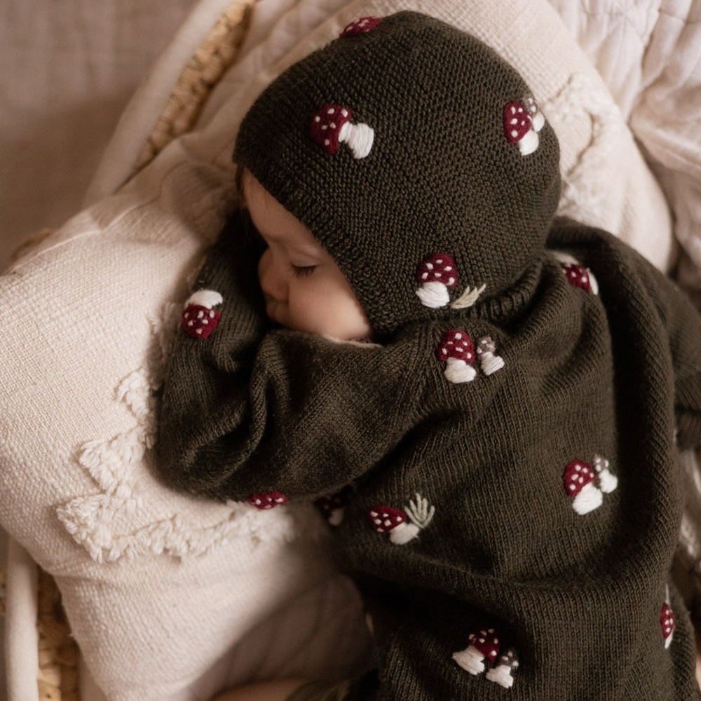 Shirley Bredal Mushroom Bonnet - Pine