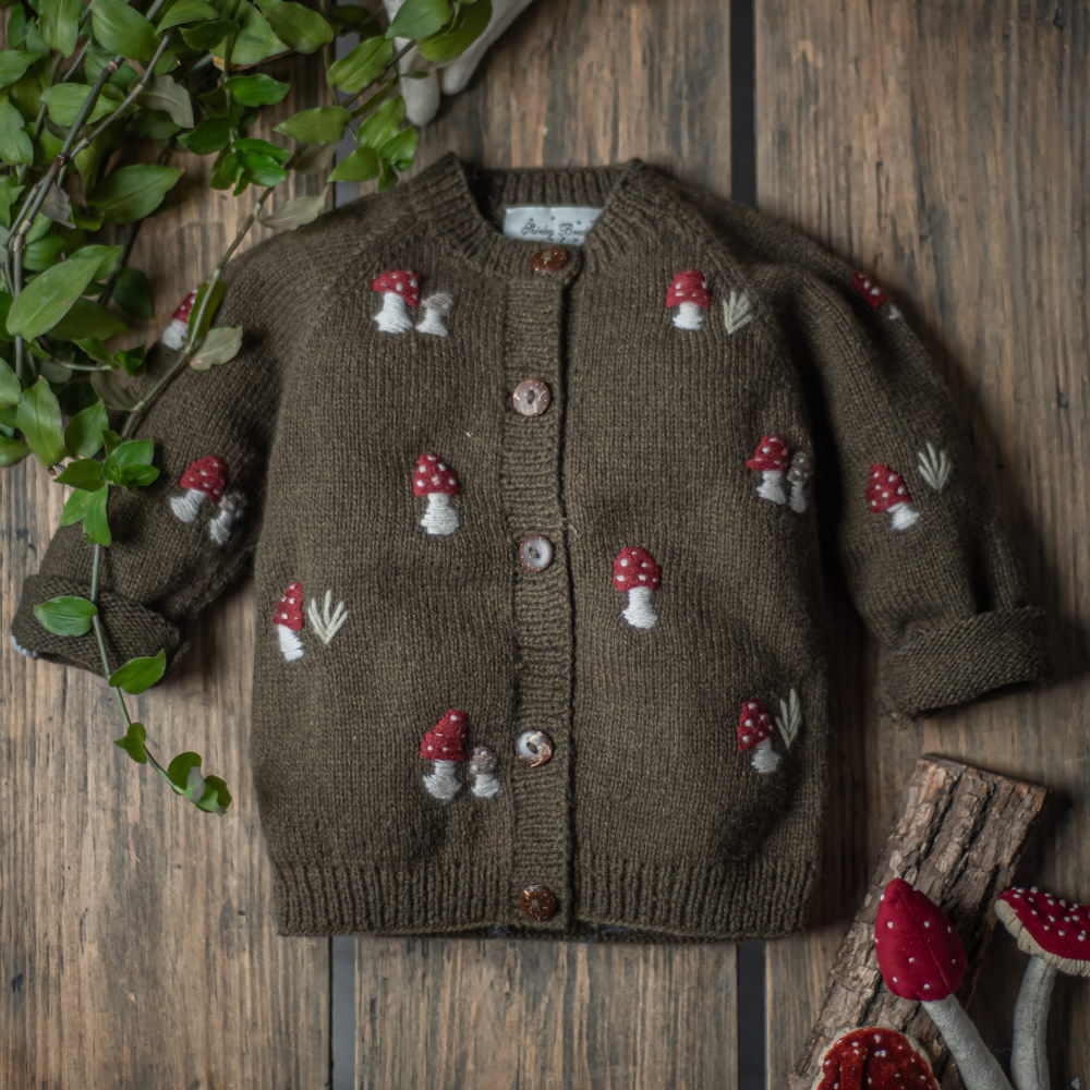 [Pre-sale] Shirley Bredal Mushroom Cardigan - Pine
