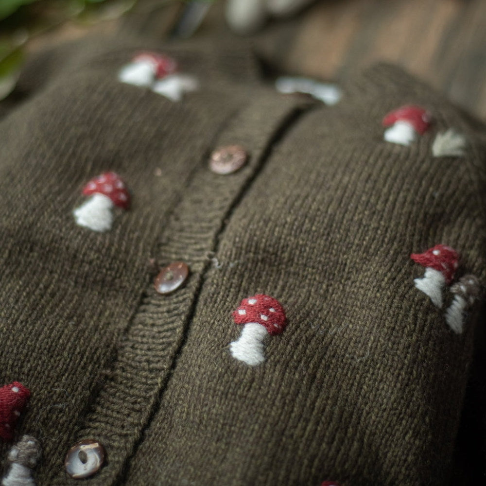 [Pre-sale] Shirley Bredal Mushroom Cardigan - Pine