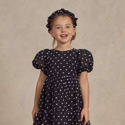 NORALEE Chloe Dress Black & Ivory Dot