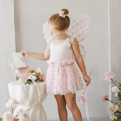 NORALEE Lottie Tutu Set Hearts Blush