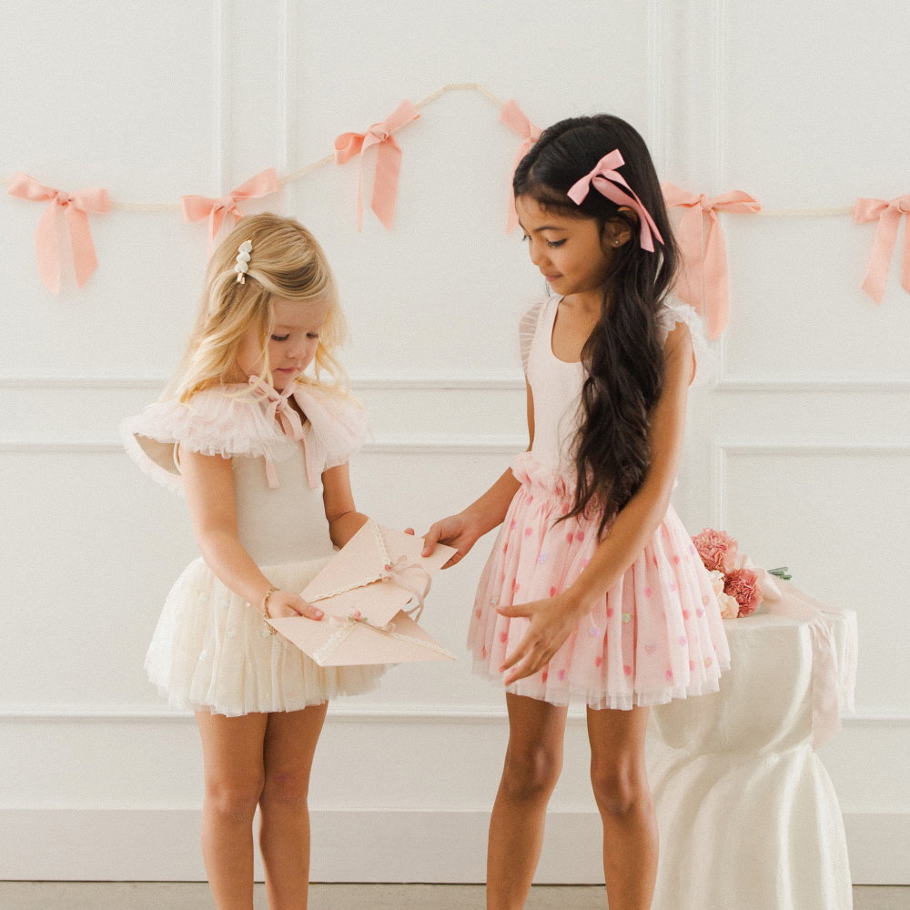 NORALEE Lottie Tutu Set Hearts Blush