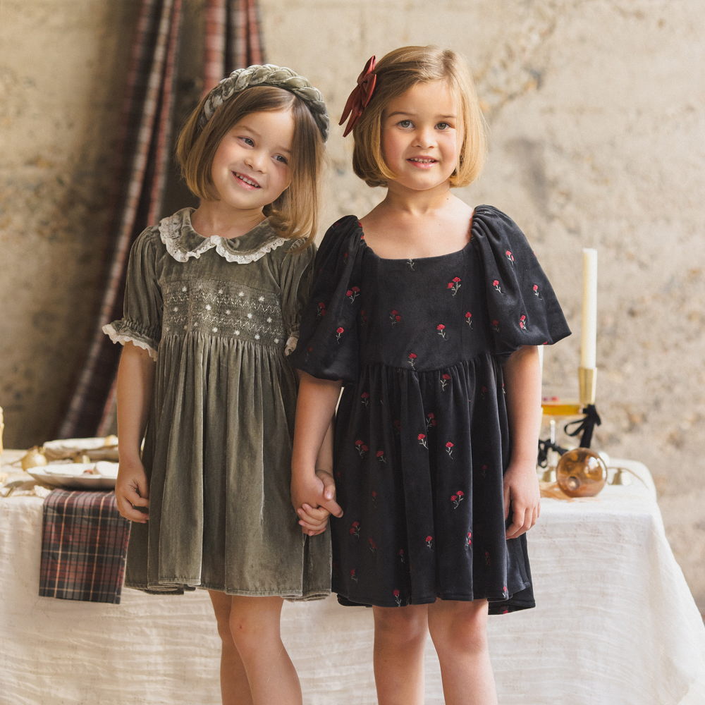 NORALEE Nina Dress Velvet Floral