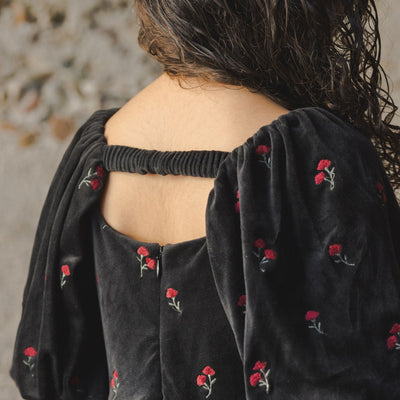 NORALEE Nina Dress Velvet Floral