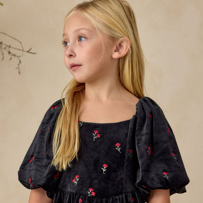 NORALEE Nina Dress Velvet Floral