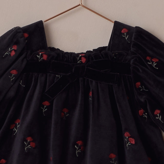 NORALEE Annette Romper Velvet Floral