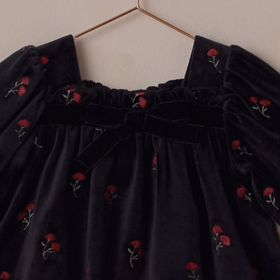 NORALEE Annette Romper Velvet Floral