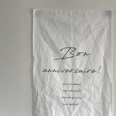 &merci Birthday Tapestry nuno / Bon anniversary