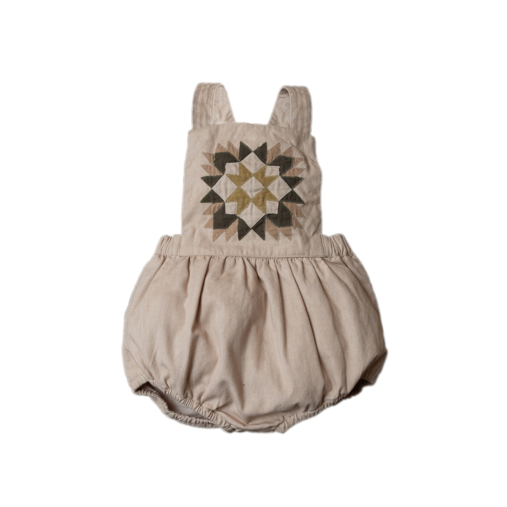 Shirley Bredal Patchwork Romper - Oats