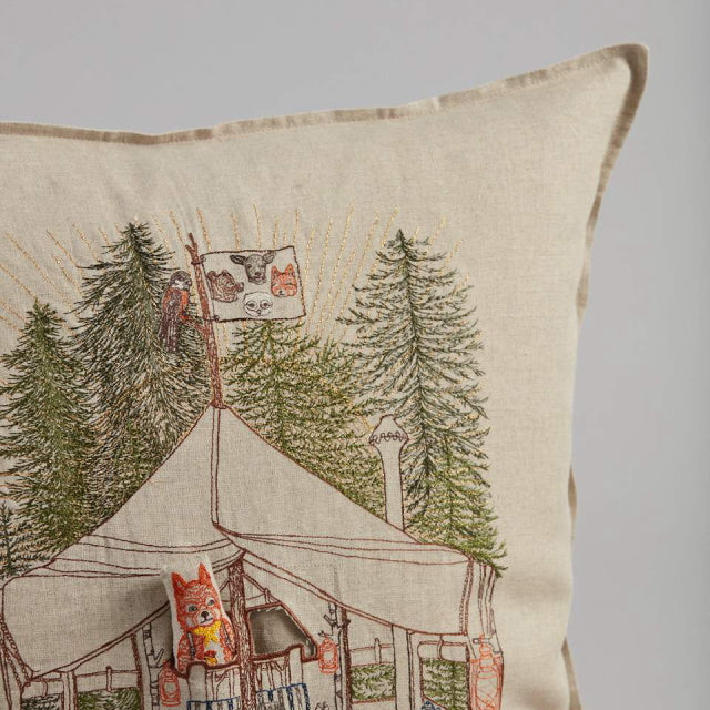 coral & tusk Camper Fox Pocket Pillow(Cover Only)