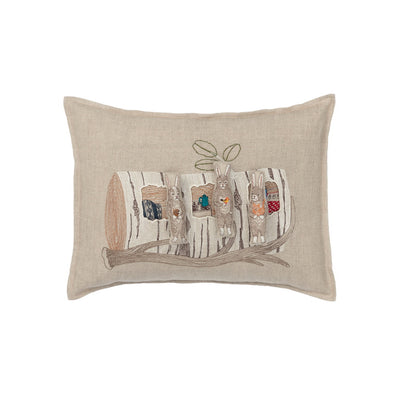 coral & tusk Aspen Log Bunnies Pocket Pillow (Cover Only)