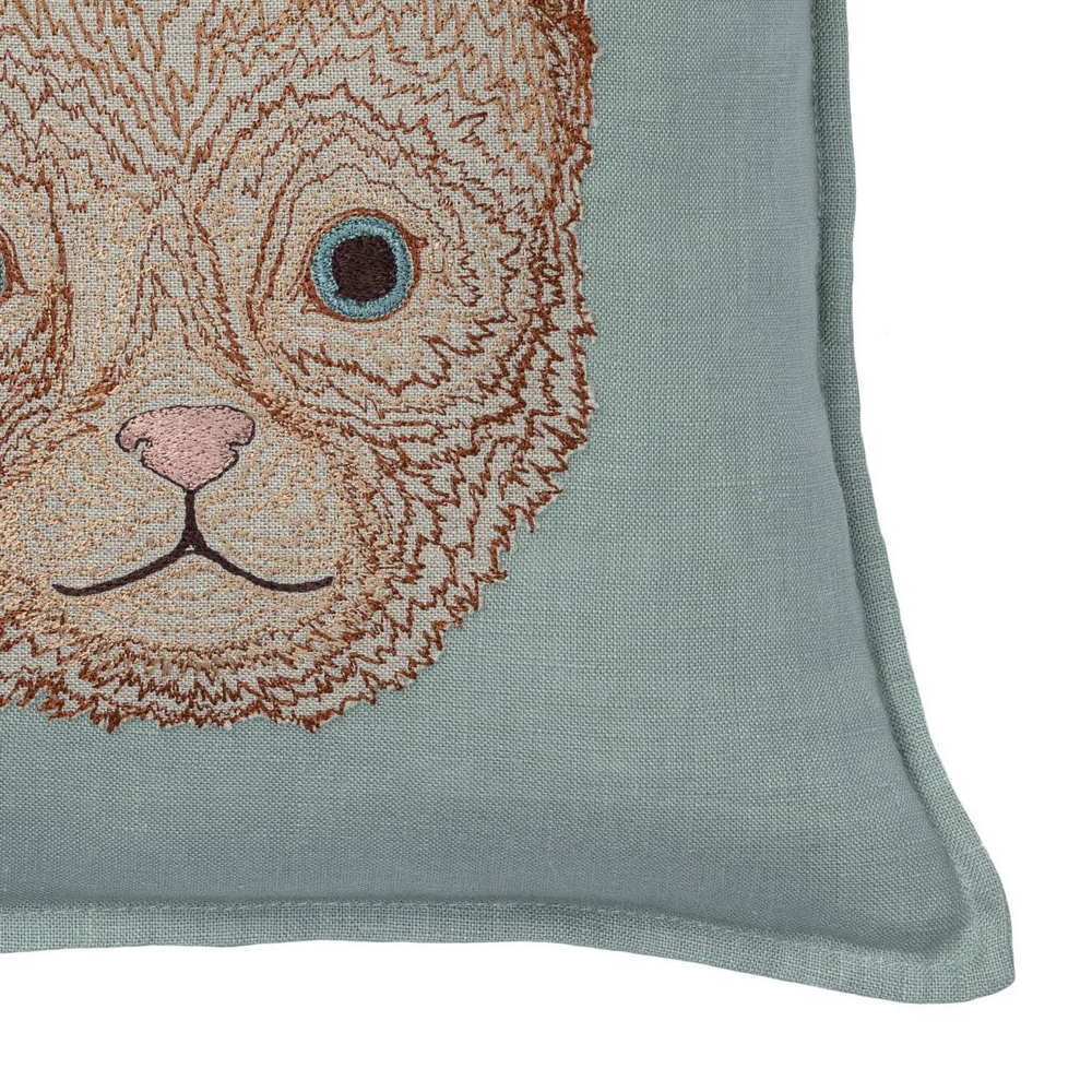 coral & tusk Kitten Applique Pillow (Cover Only)