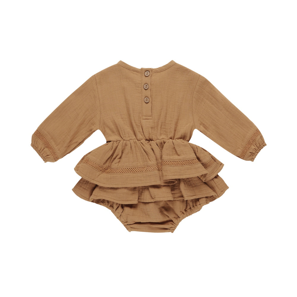 Quincy Mae Rosie Romper Golden