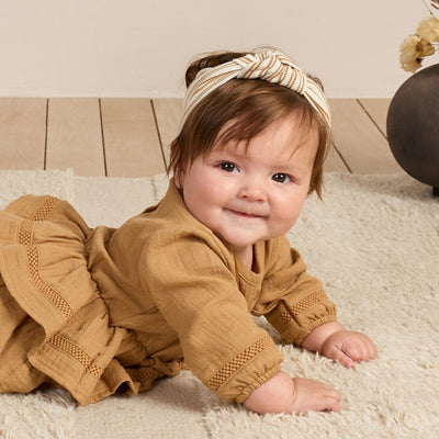 Quincy Mae Rosie Romper Golden