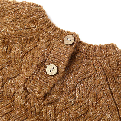 QUINCY MAE Knit Sweater Heathered Cedar