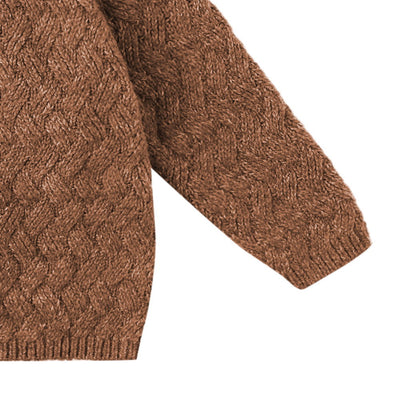 QUINCY MAE Knit Sweater Heathered Cedar