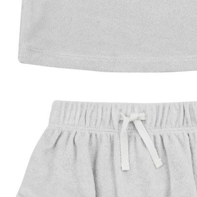 QUINCY MAE Terry Tank + Shorts Set Cloud