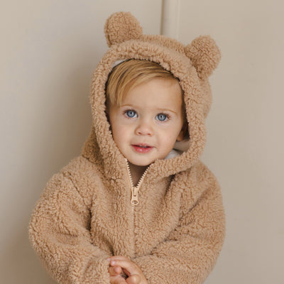 Quincy Mae Bear Jacket beige