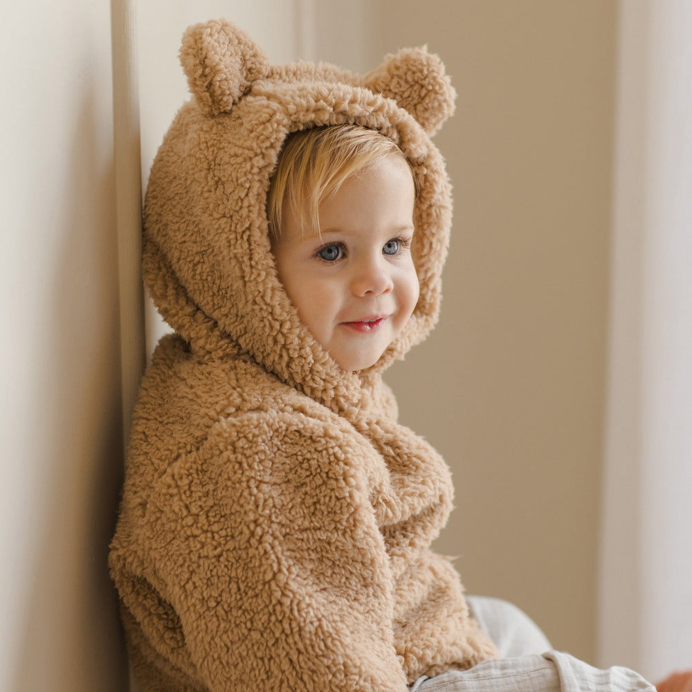 Quincy Mae Bear Jacket beige