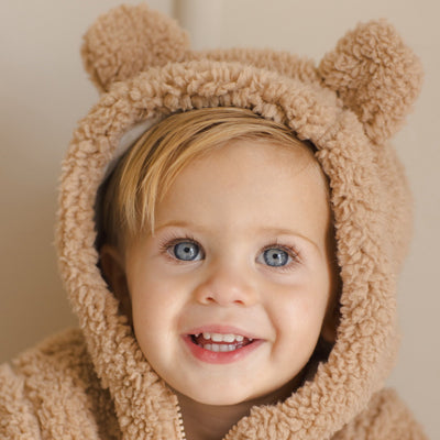 Quincy Mae Bear Jacket beige