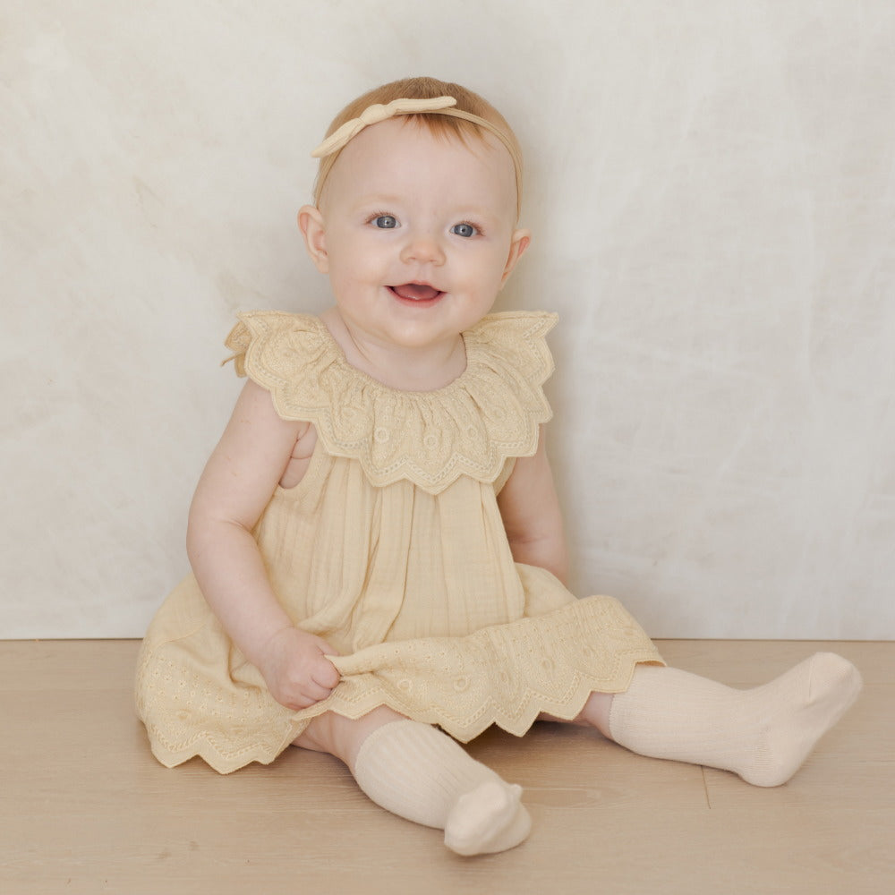 QUINCY MAE Isla Dress Lemon