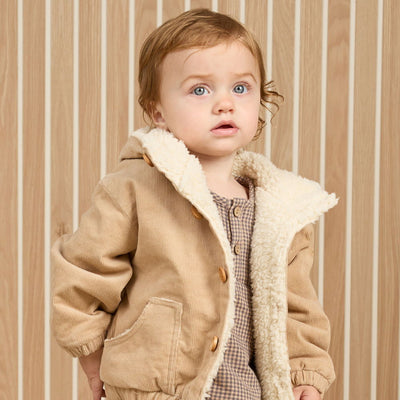 Quincy Mae Corduroy Hooded Jacket