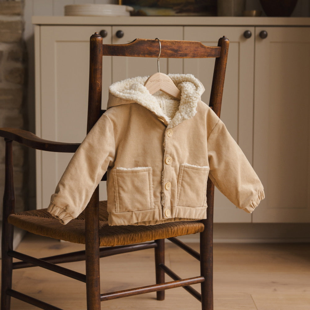 Quincy Mae Corduroy Hooded Jacket