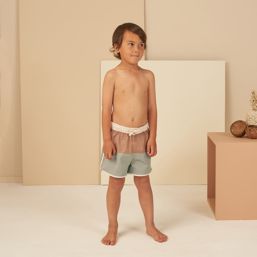 Rylee & Cru Swim Trunk Color Block