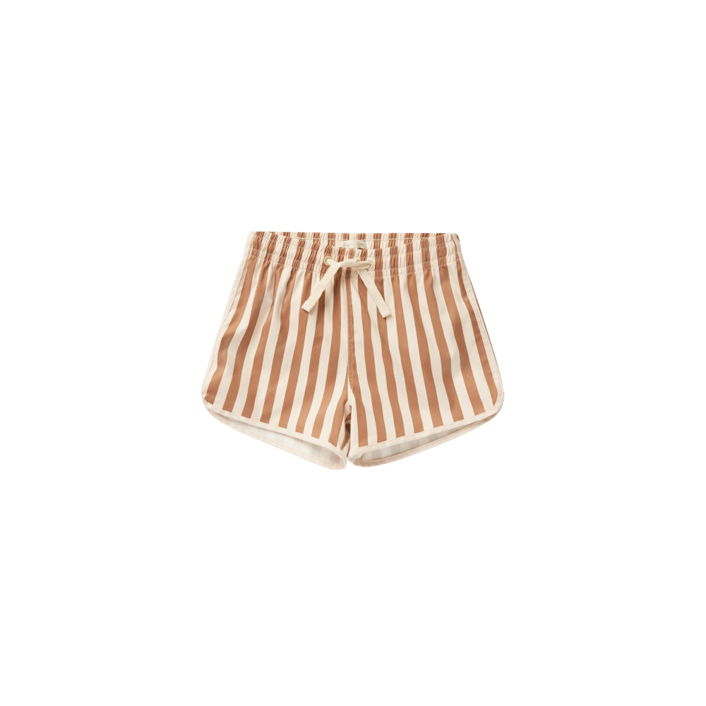 Rylee & Cru Swim Trunk Clay Stripe