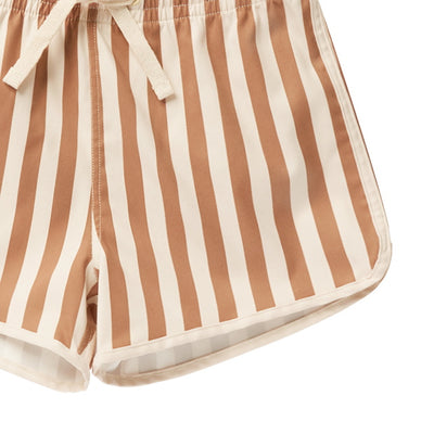 Rylee & Cru Swim Trunk Clay Stripe