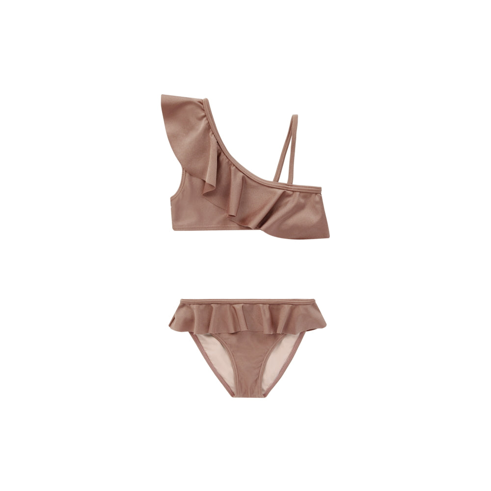 Rylee & Cru Skirted Bikini Mulberry Shimmer