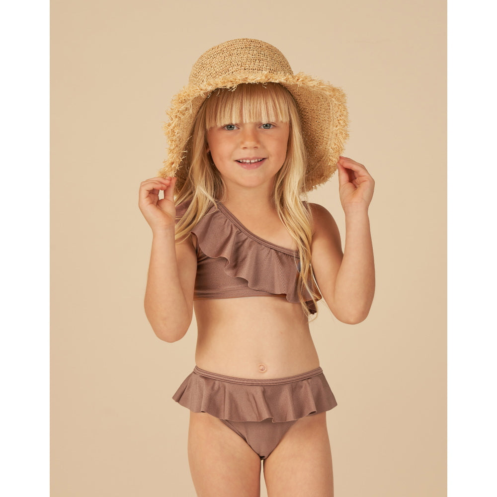 Rylee & Cru Skirted Bikini Mulberry Shimmer