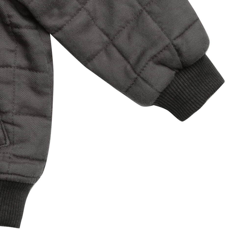 [40%OFF!]Rylee & Cru Quilted Bomber Jacket Charcoal