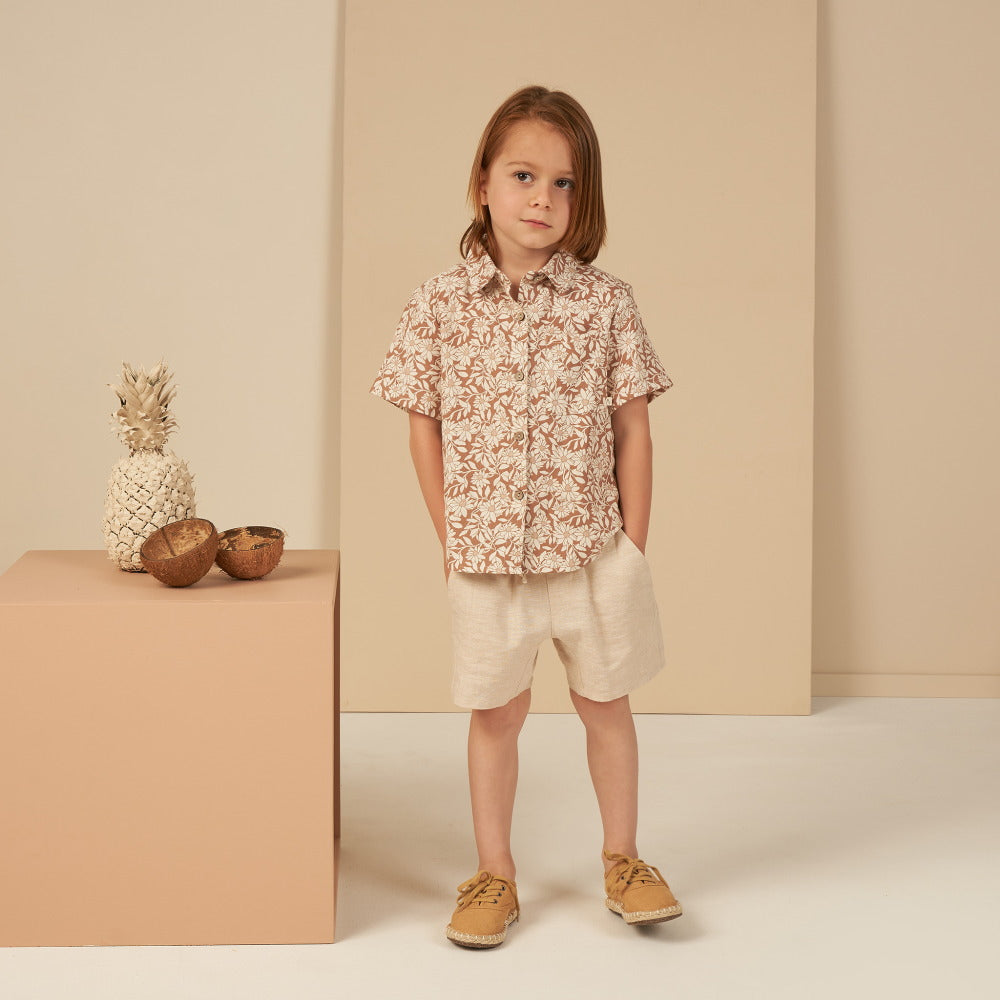 Rylee & Cru Bermuda Short Heathered Sand