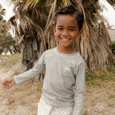 Rylee & Cru Rash Guard Seafoam