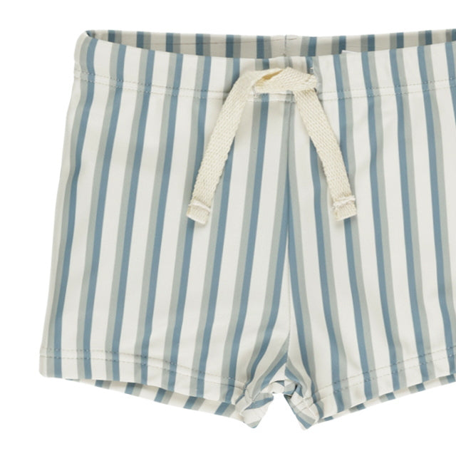 Rylee & Cru Rash guard Boy Set Seafoam Stripe